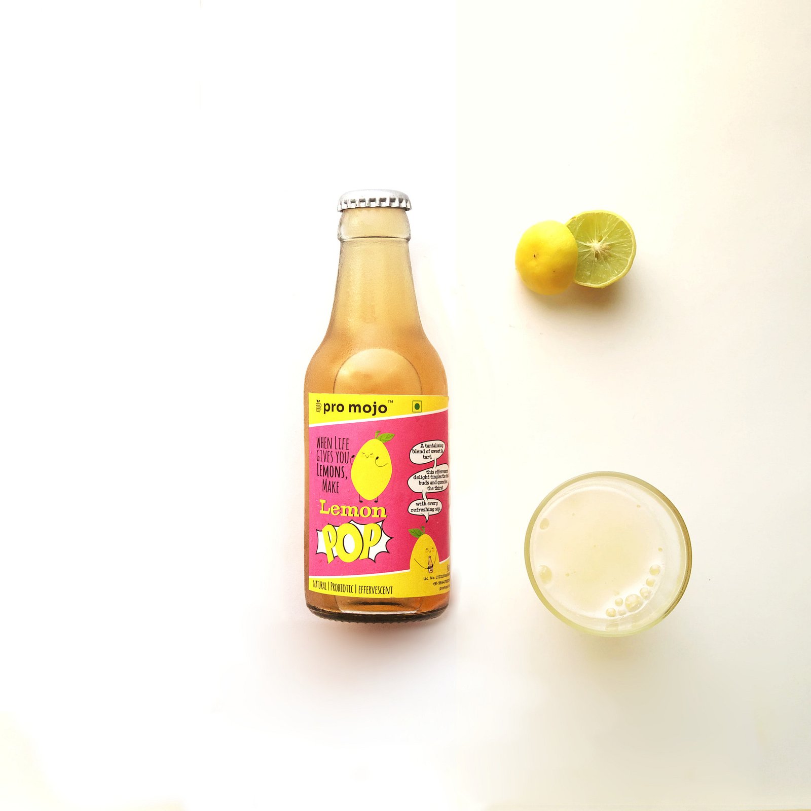 probiotic lemon soda pop healthy alternative to sodas