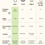 Kefir vs Curd vs Yogurt vs Commercial Probiotic Milk Drinks